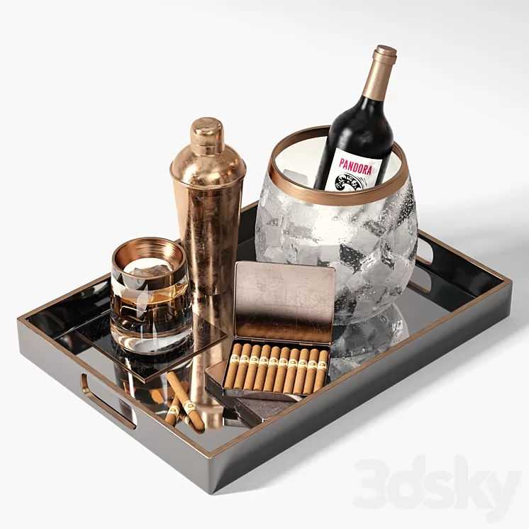 Drink Set 3D Model