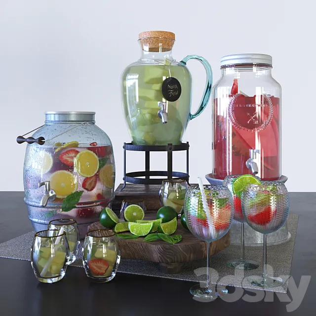 Drinks station 3D Model