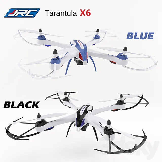 Drone JJRC Tarantula x6 3D Model Drone JJRC Tarantula x6 3D Model
