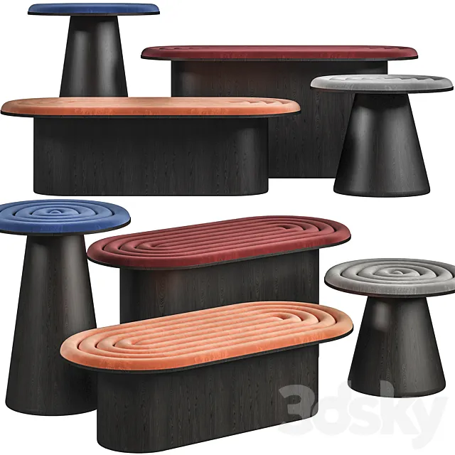 Drop benchs 3DModel Drop benchs 3DModel