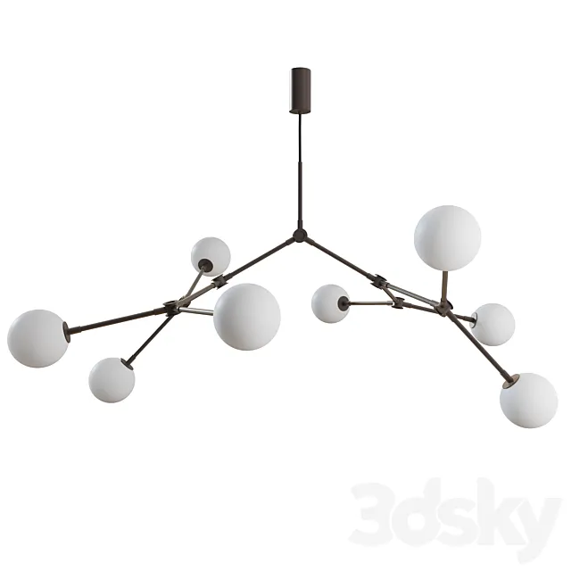 DROP CHANDELIER – BULB by 101 Copenhagen 3D Model
