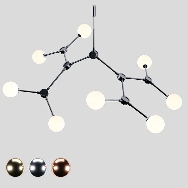 Drop chandelier bulp 3D Model Free Download