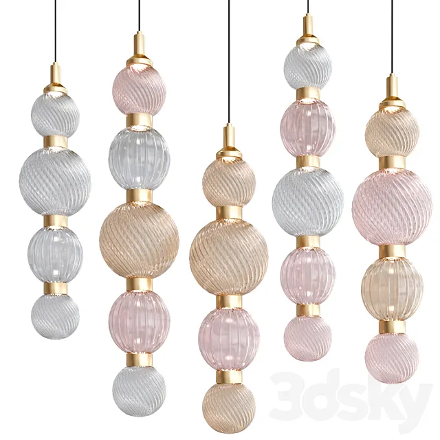 DROP Pendant lamp By Sicis 3D Model DROP Pendant lamp By Sicis 3D Model