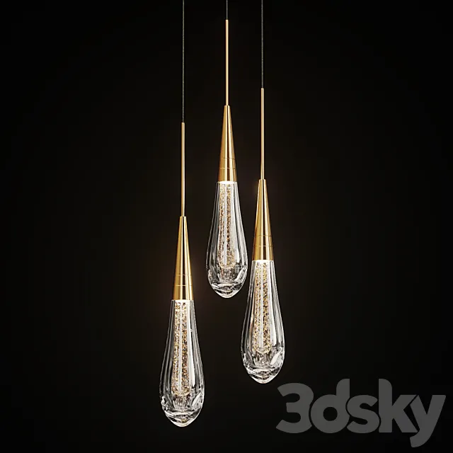 Drop shaped pendant lamp FIAL 3DModel Drop shaped pendant lamp FIAL 3DModel