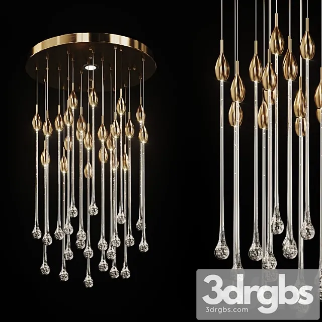 Drop shaped pendant lamp rainy 3D Model Download Drop shaped pendant lamp rainy 3D Model Download