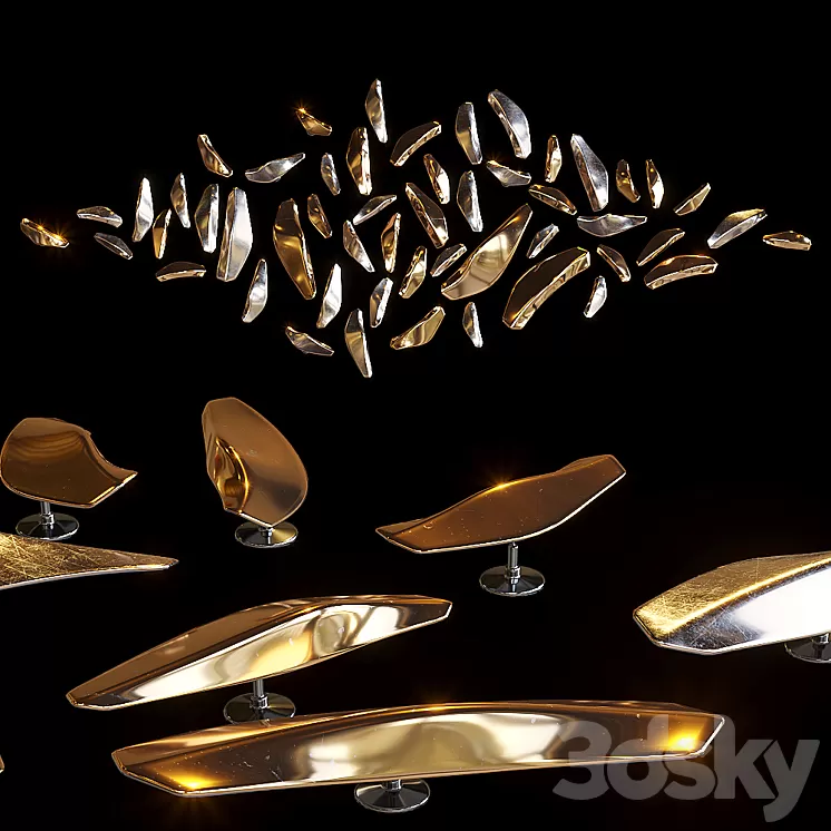 Droplight wall decor – Vargov Design 3D Model Droplight wall decor – Vargov Design 3D Model