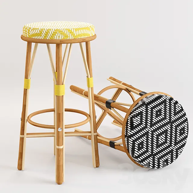 DRUCKER bistro stool 3D Model