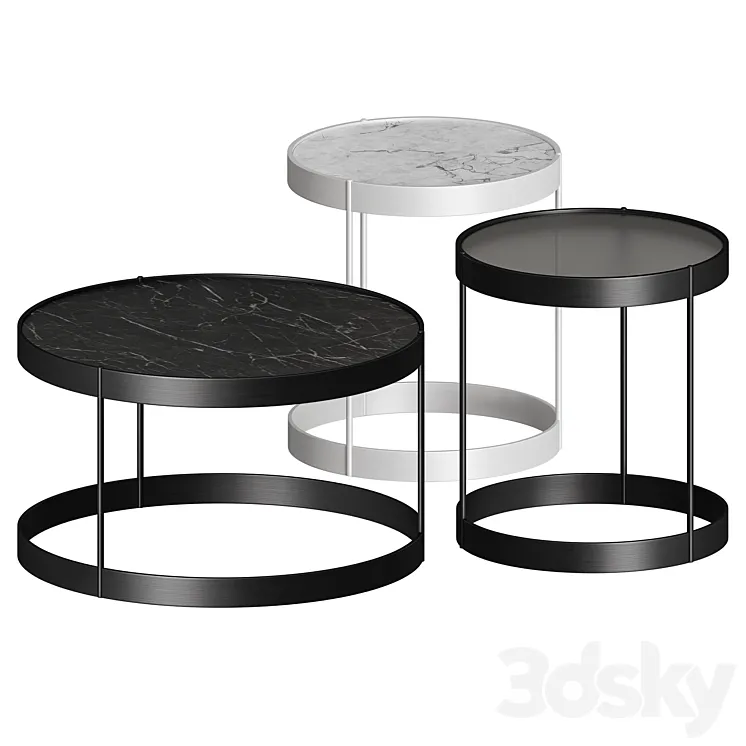 Drum Coffee Table by Bolia 3D Model Free Download