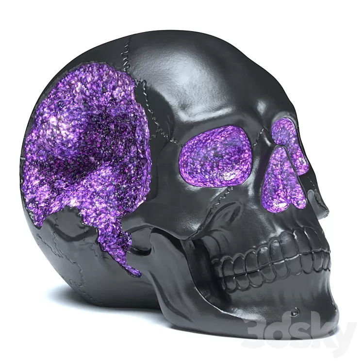 Druza Skull 3D Model Free Download