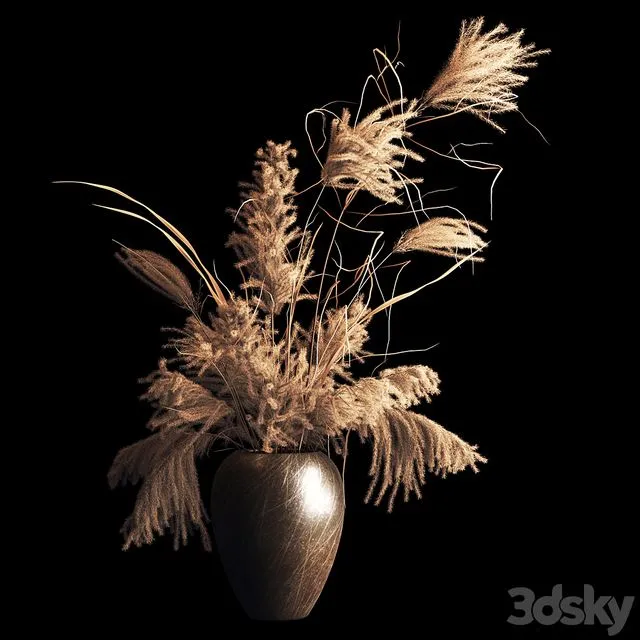 dry bouquet 3D Model dry bouquet 3D Model