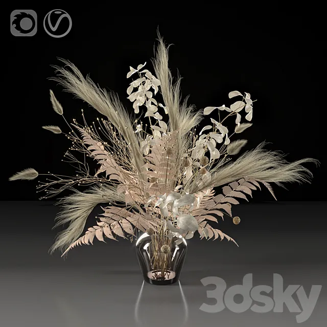Dry bouquet 3DModel Dry bouquet 3DModel