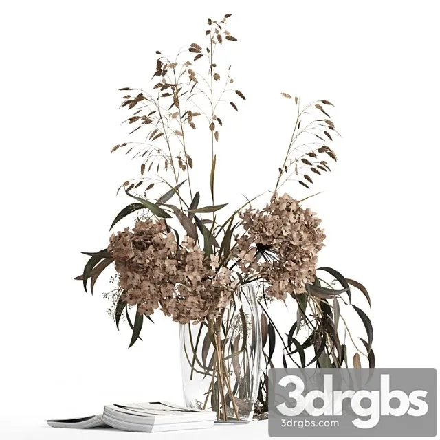 Dry bouquet and book