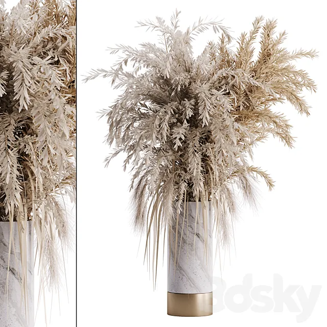 Dry plant set 01 3DModel Dry plant set 01 3DModel