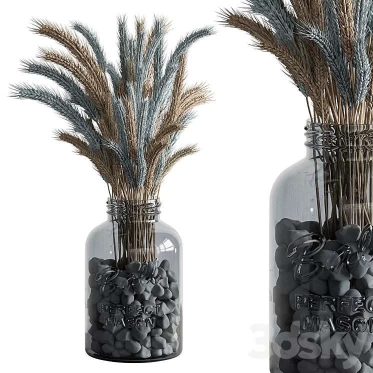 Dry plants 101 – Wheat 3D Model Free Download