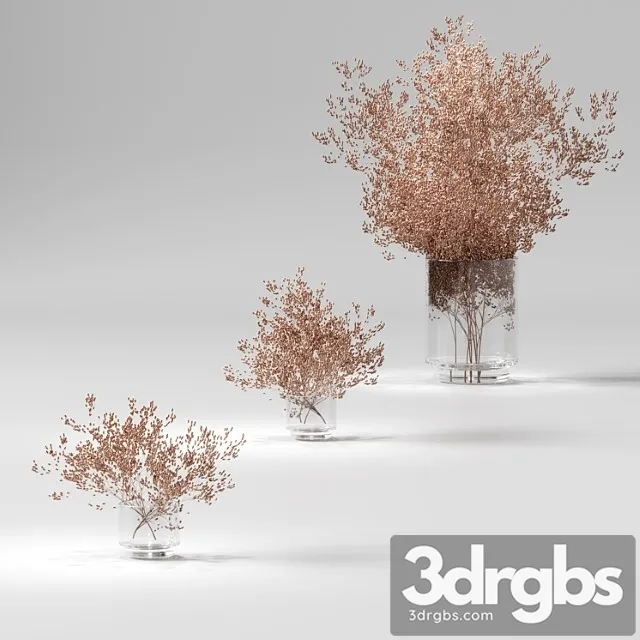 Dry plants set. 3 models Dry plants set. 3 models