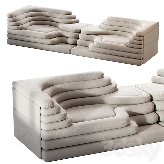 DS-1025 TERRAZZA LOUNGE 3D Model