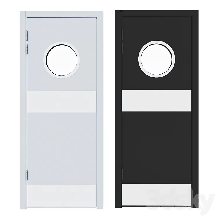 DSK Iluminated doors 3D Model Free Download