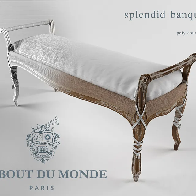 Du Bout Du Monde splendid banquette 3D Model Du Bout Du Monde splendid banquette 3D Model