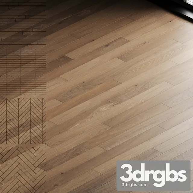 Dubovaia Parketnaia Doska 09 Wood Floor Set 3D Model Download