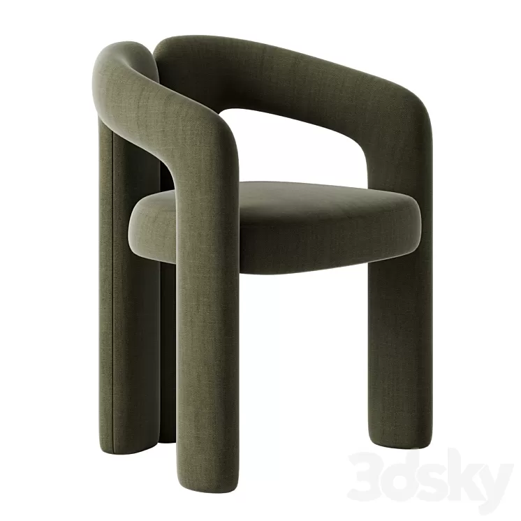 Dudet chair by Cassina 3D Model Dudet chair by Cassina 3D Model