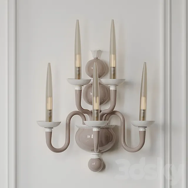 Due Wall Sconce by Venini 3D Model