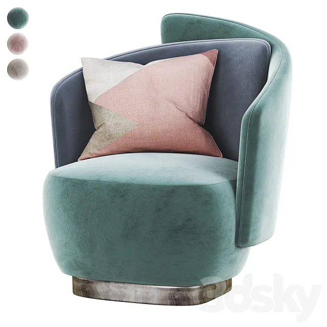 DUETTO ARMCHAIR Softhouse 3D Model