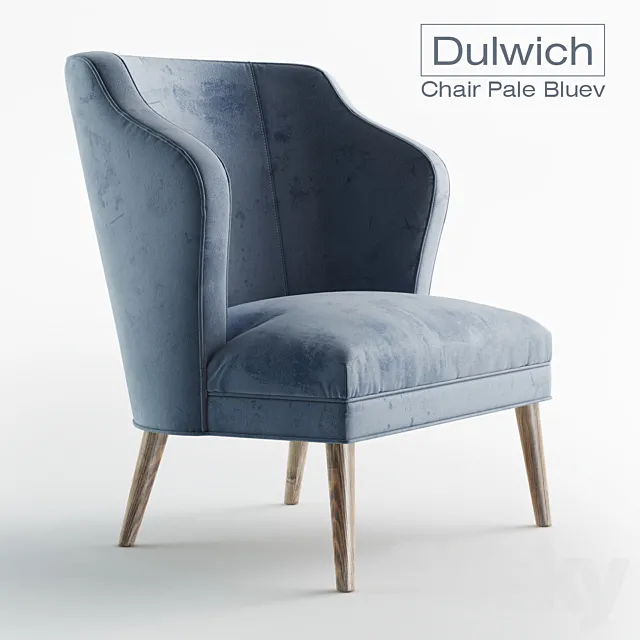 Dulwich Chair Pale Blue 3DModel