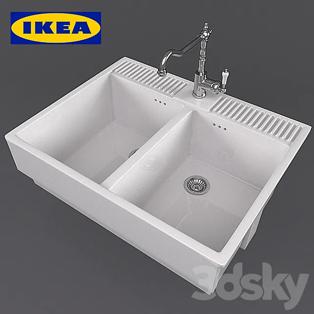 Dumshё double overhead sink 3D Model Dumshё double overhead sink 3D Model