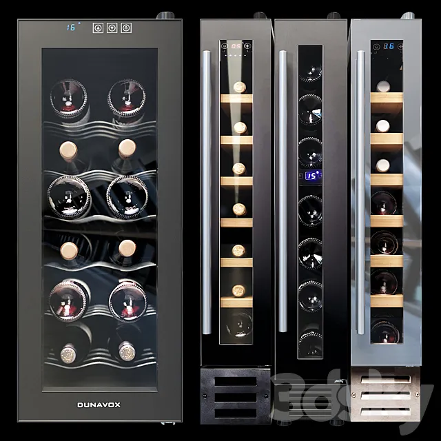Dunavox Wine cabinet 3 3DModel Dunavox Wine cabinet 3 3DModel