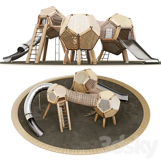 Duncan & Grove CLIMBING FRAME NO.6 3D Model Duncan & Grove CLIMBING FRAME NO.6 3D Model