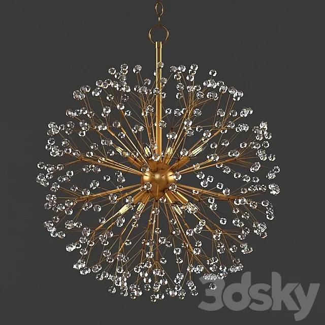 Dunkirk 8 Light Chandelier 3D Model