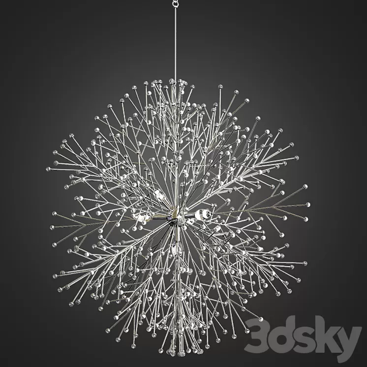 Dunkirk Chandelier by Hudson Valley Lighting 3D Model Dunkirk Chandelier by Hudson Valley Lighting 3D Model