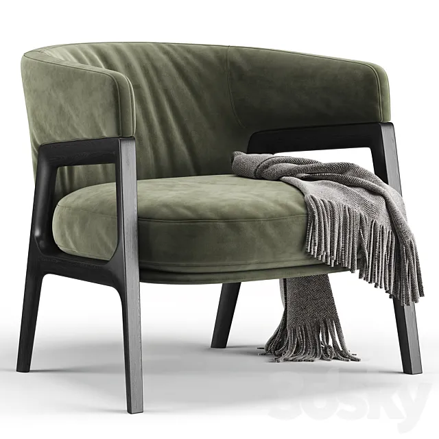 Duo Armchair 3D Model Duo Armchair 3D Model