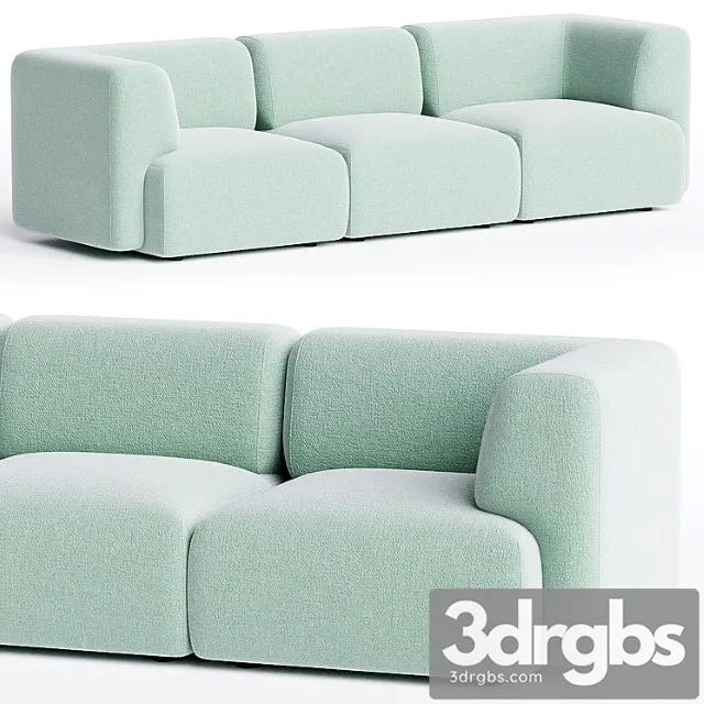 Duo mini 3 seater sofa by sancal Duo mini 3 seater sofa by sancal
