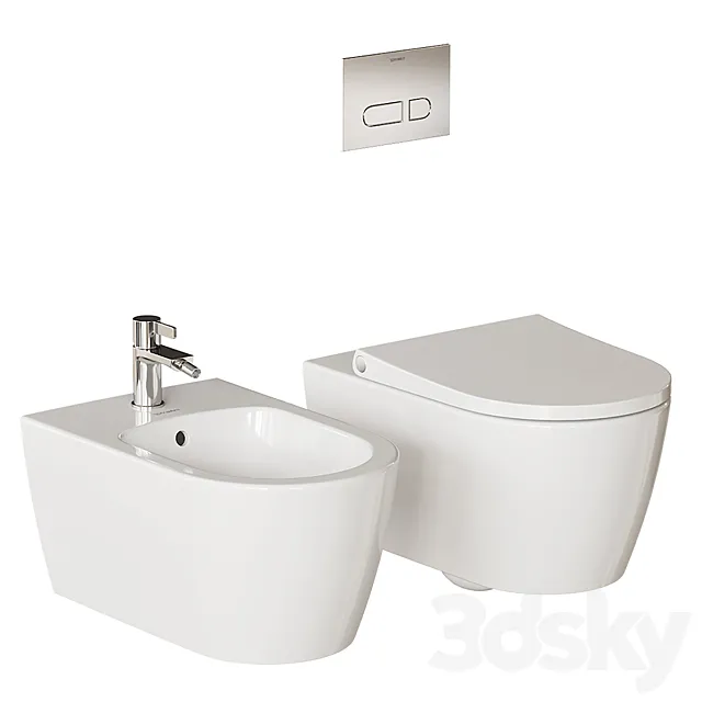 Duravit Bento Starck Box Wall-Hung WC 3D Model