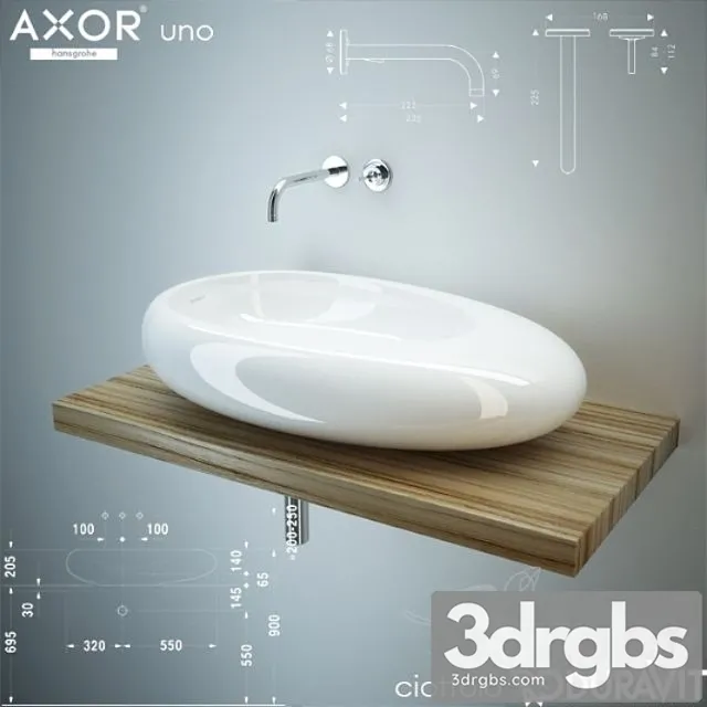 Duravit Ciottolo Hansgrohe Axor Uno 3D Model Download Duravit Ciottolo Hansgrohe Axor Uno 3D Model Download