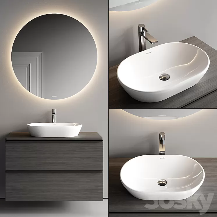 Duravit D-Neo Vanity Unit Set 3 3D Model Free Download