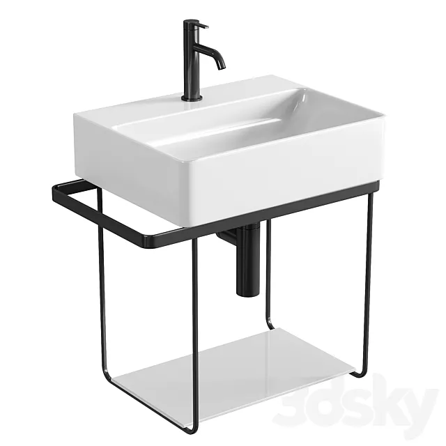 Duravit DuraSquare hand washbasin 3D Model