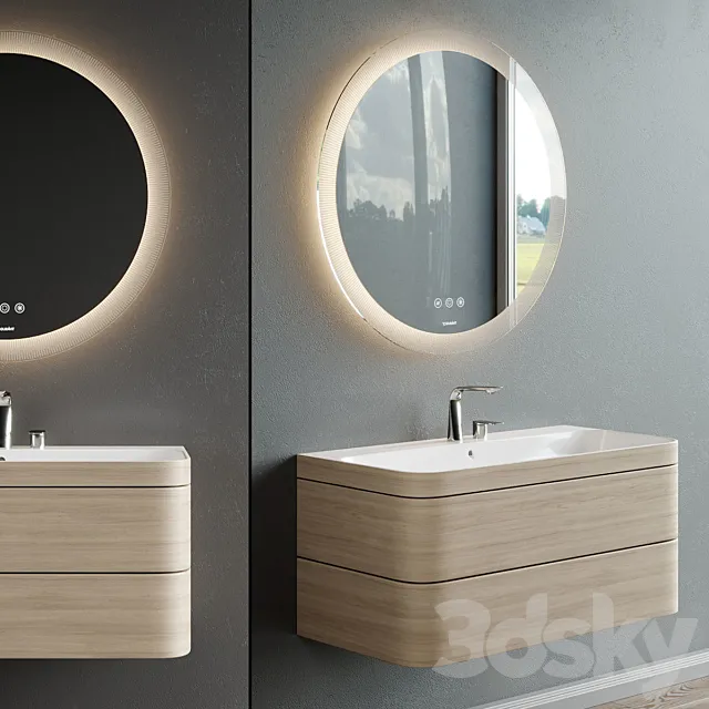 Duravit Happy D.2 Plus | Vanity unit 3D Model Duravit Happy D.2 Plus | Vanity unit 3D Model
