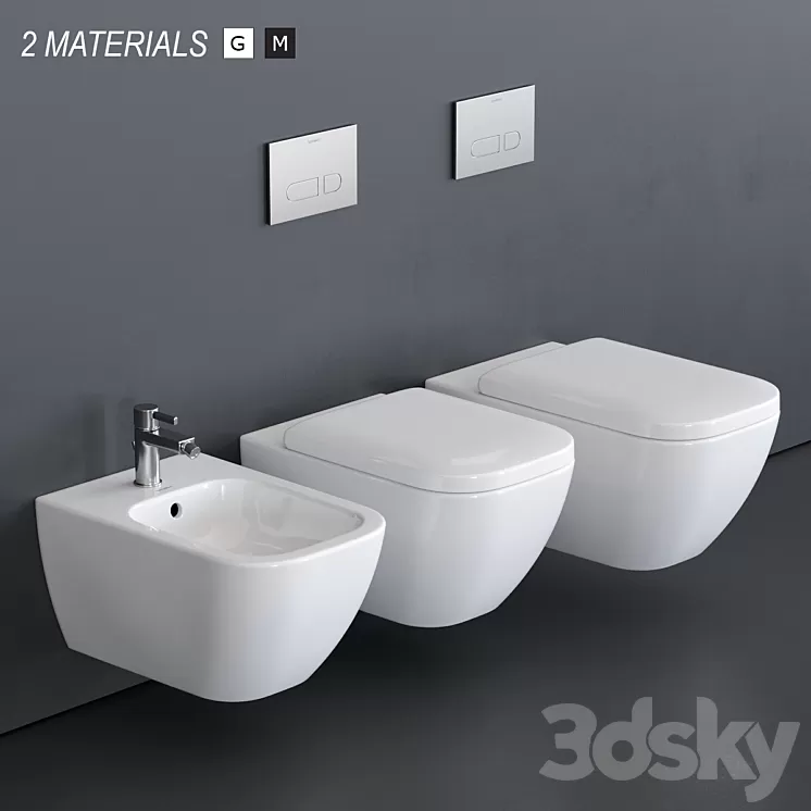 Duravit HAPPY D.2 Wall-hung WC 3D Model