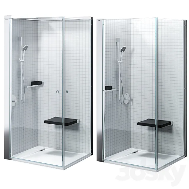 Duravit Openspace Shower Set 3D Model Duravit Openspace Shower Set 3D Model