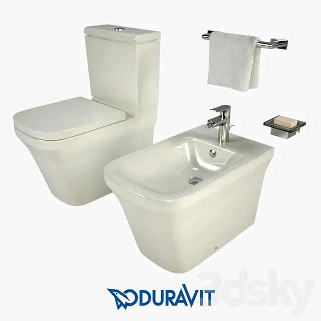 Duravit P3 Comforts 3D Model Duravit P3 Comforts 3D Model