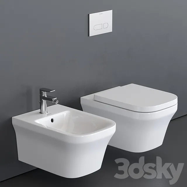 Duravit P3 Comforts Wall-hung WC 3D Model