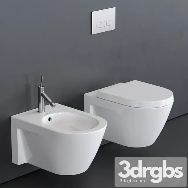 Duravit Starck 2 Wall Hung Wc 3D Model Download