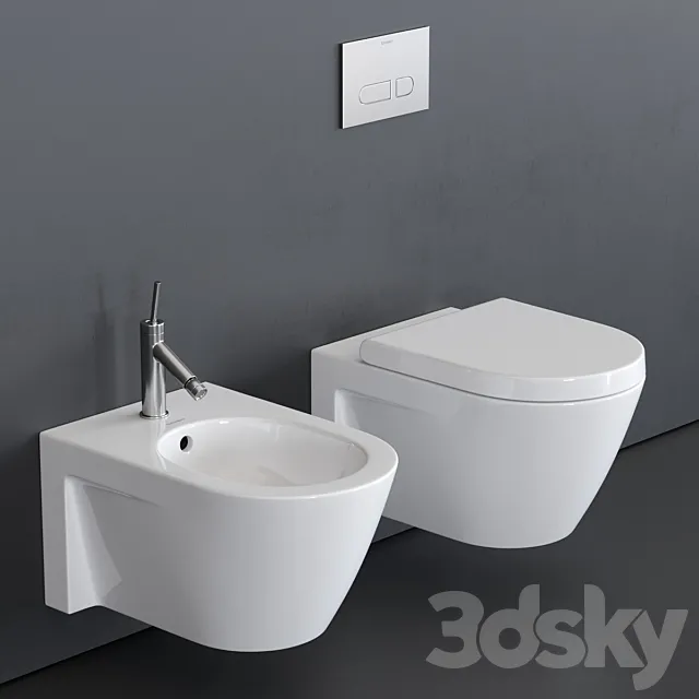 Duravit Starck 2 Wall-hung WC 3D Model