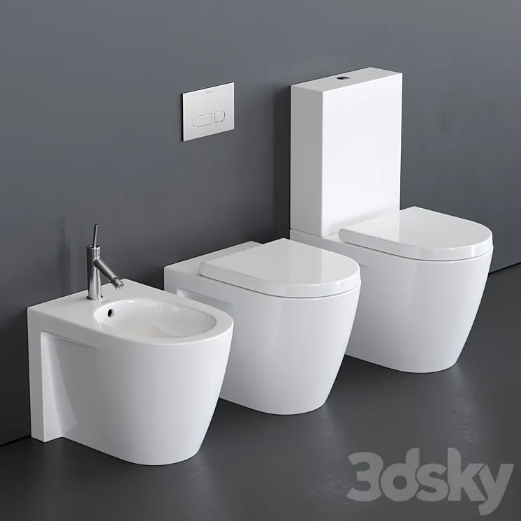 Duravit Starck 2 WC 3D Model Free Download