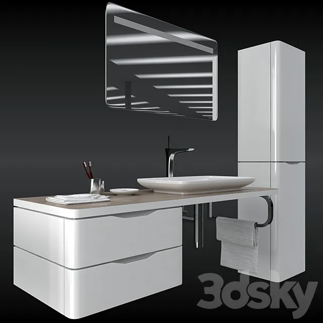DURAVIT_PURAVIDA_set 3DModel DURAVIT_PURAVIDA_set 3DModel