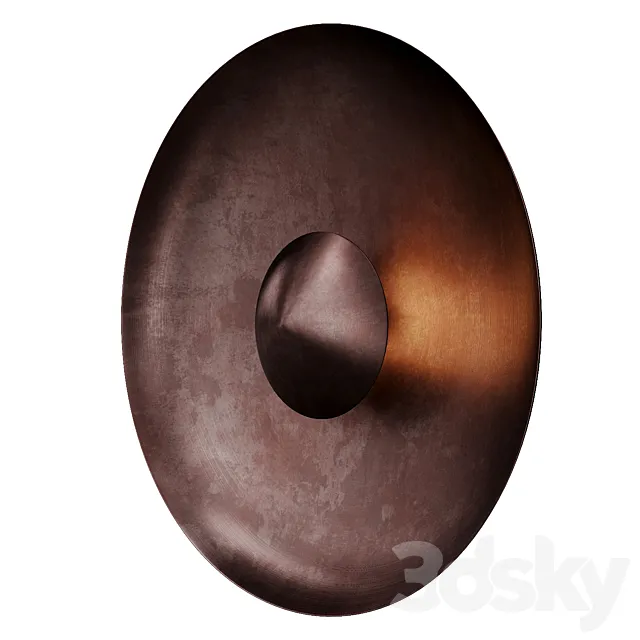 Dusk burned black wall lamp by 101 Copenhagen 3D Model Dusk burned black wall lamp by 101 Copenhagen 3D Model