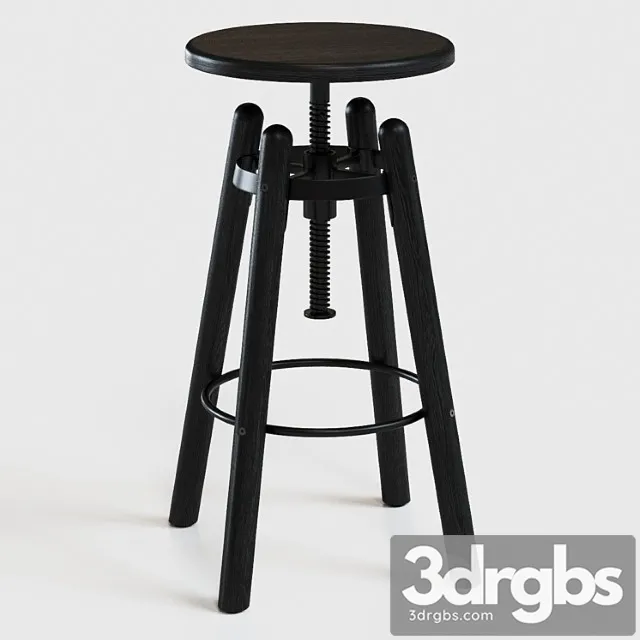 Duval adjustable stool 2 3D Model Download