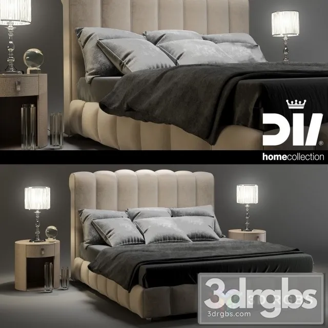 DV Home Bed Byron Letto 3D Model Download